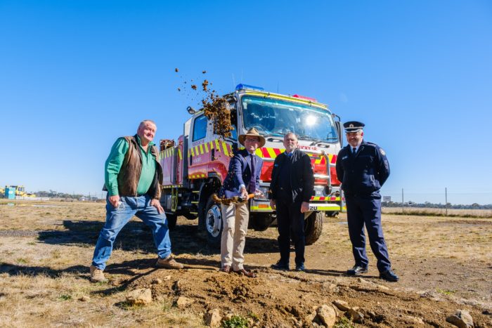 FIRST SOIL TURNED ON $6 MILLION NEW ENGLAND RFS FIRE CONTROL CENTRE