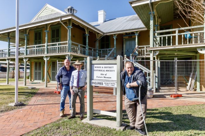 LIFT-OFF FOR MOREE HISTORICAL SOCIETY WITH NEW ACCESS INSTALLED