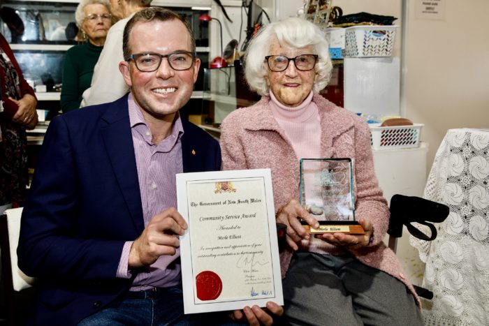 MERLE RECOGNISED FOR ALMOST 50 YEARS OF VOLUNTEER SERVICE